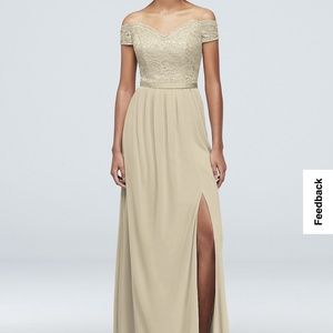 David’s bridal bridesmaid dress